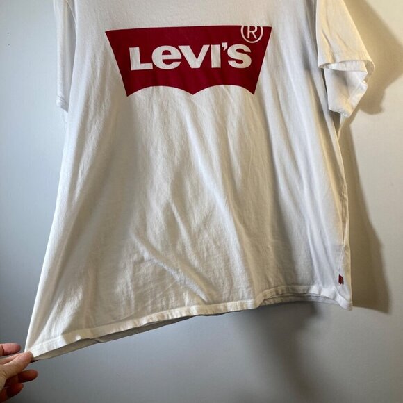 Womens Levis Tee‎ Shirt White 2X Cotton - Picture 4 of 8